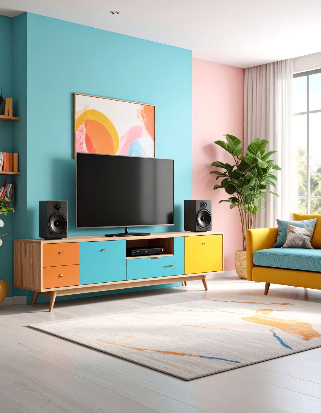 Multi Purpose Entertainment Console - 25 Vinyl Record Storage Ideas