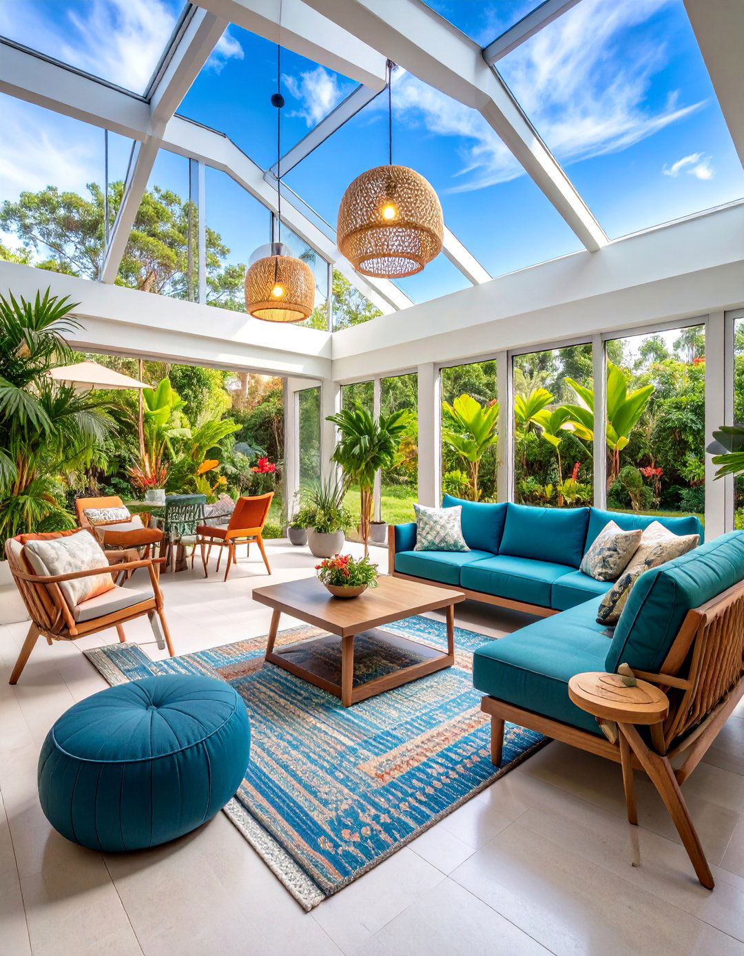 Multi Purpose Florida Room with Flexible Furniture and Adaptable Spaces - 25 Florida Room Ideas