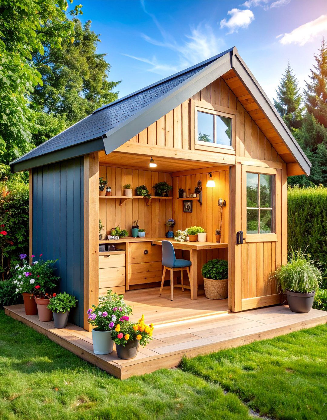 Multi Purpose Garden Shed with Flexible Interior - 25 Garden Shed Ideas