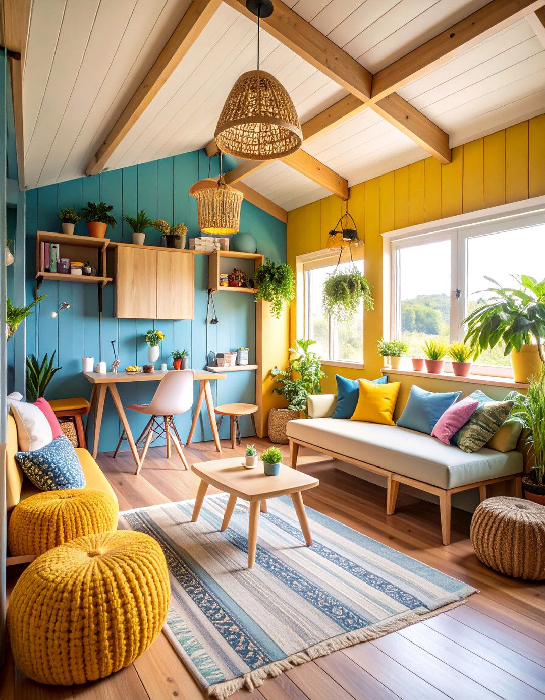 Multi Purpose She Shed with Flexible Design - 25 She Shed Interior Ideas