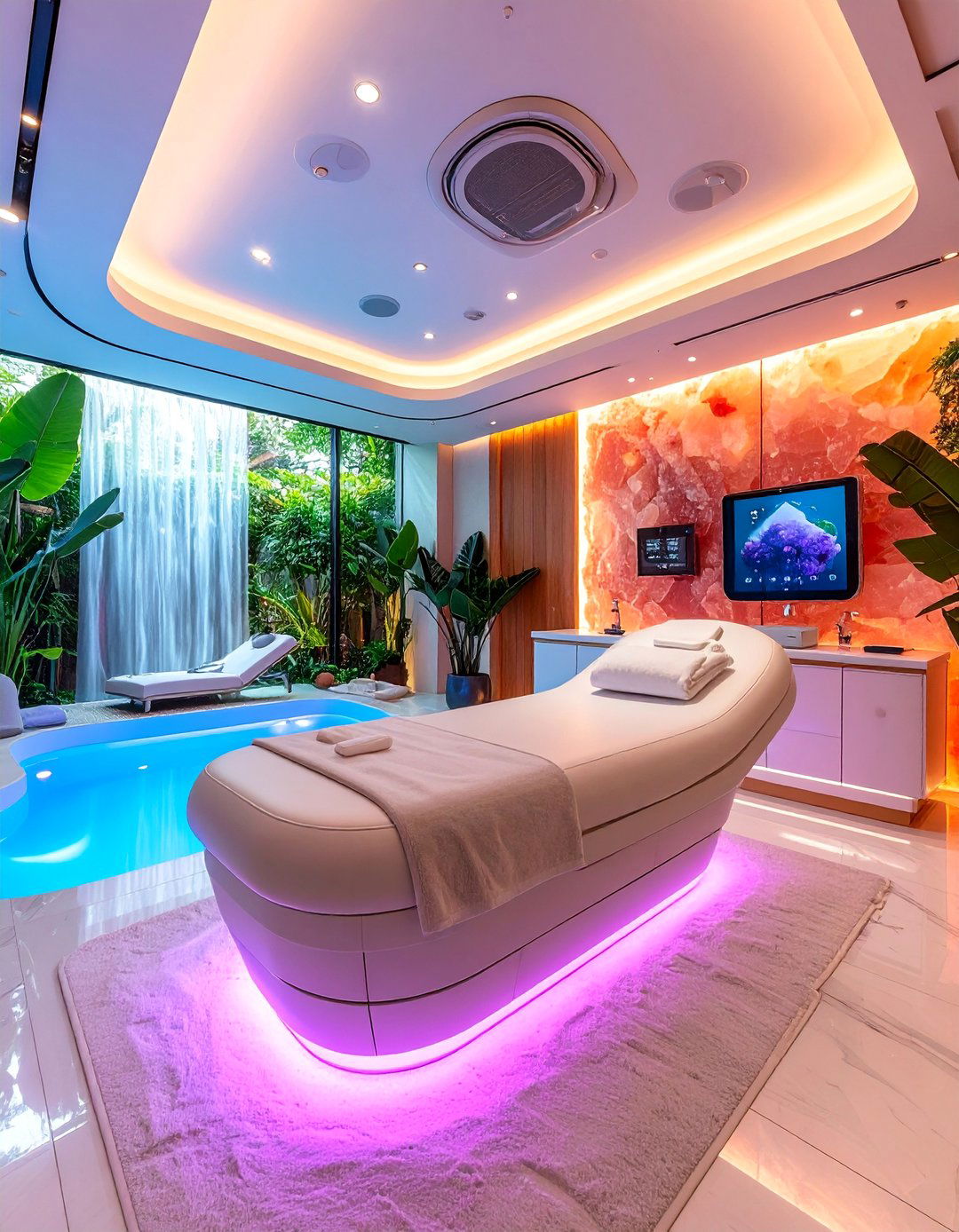 Multi Sensory Facial Room with Aromatherapy Integration - 25 Facial Room Ideas