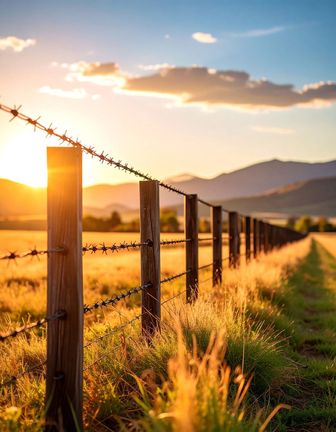 Multi Strand Barbed Wire Farm Fence - 25 Farm Fence Ideas