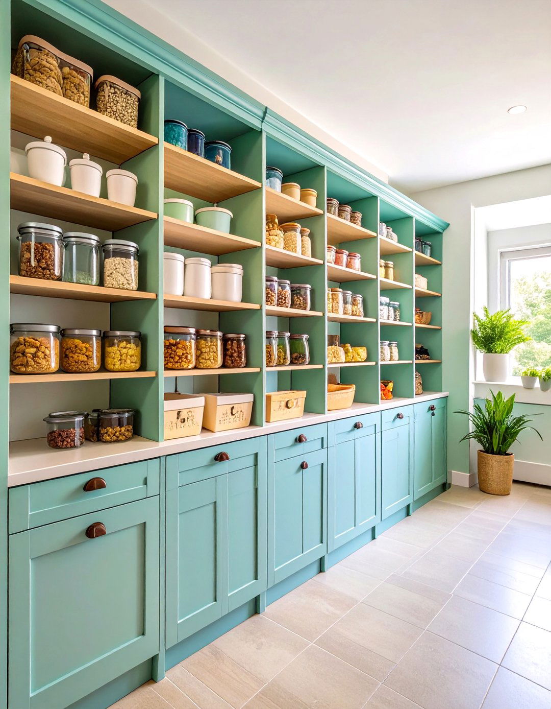 Multi Zone Pantry with Specialized Storage Areas - 25 Walk in Pantry Ideas