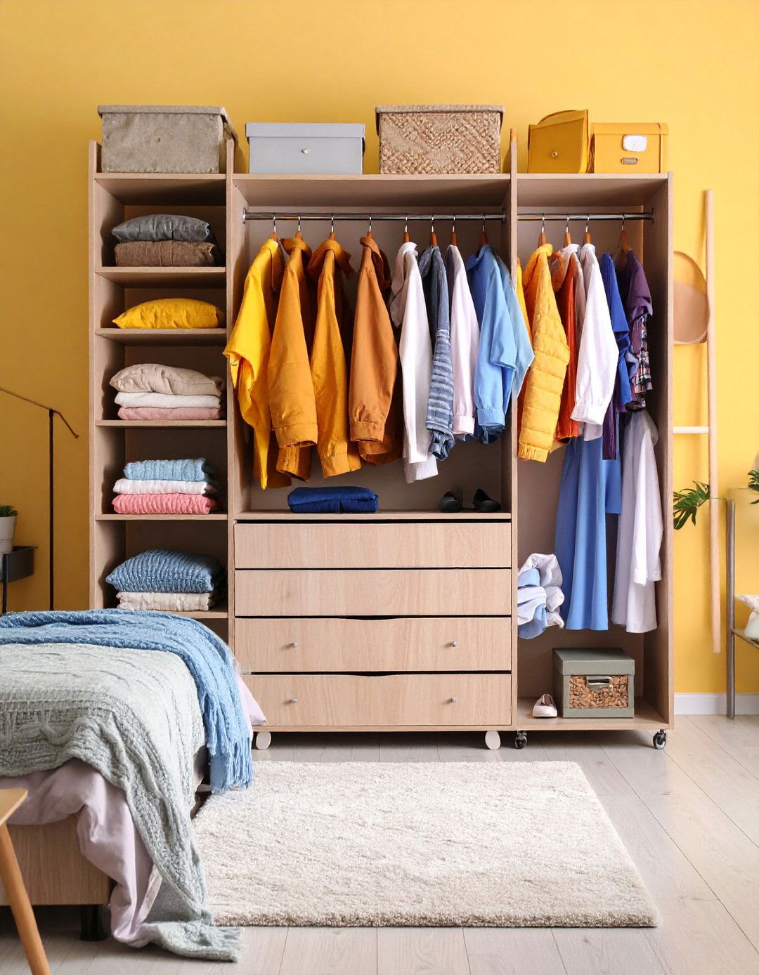 Multi Zone Wardrobe with Seasonal Storage Sections - 25 Built-in Wardrobes Ideas