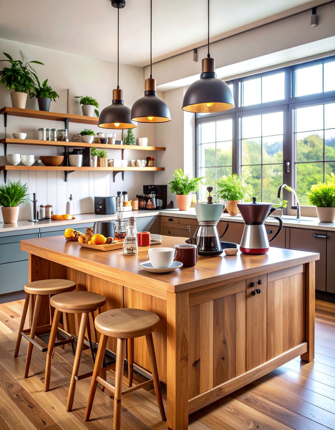 Multifunction Coffee Station Kitchen Island Centerpiece - 25 Kitchen Island Centerpiece Ideas