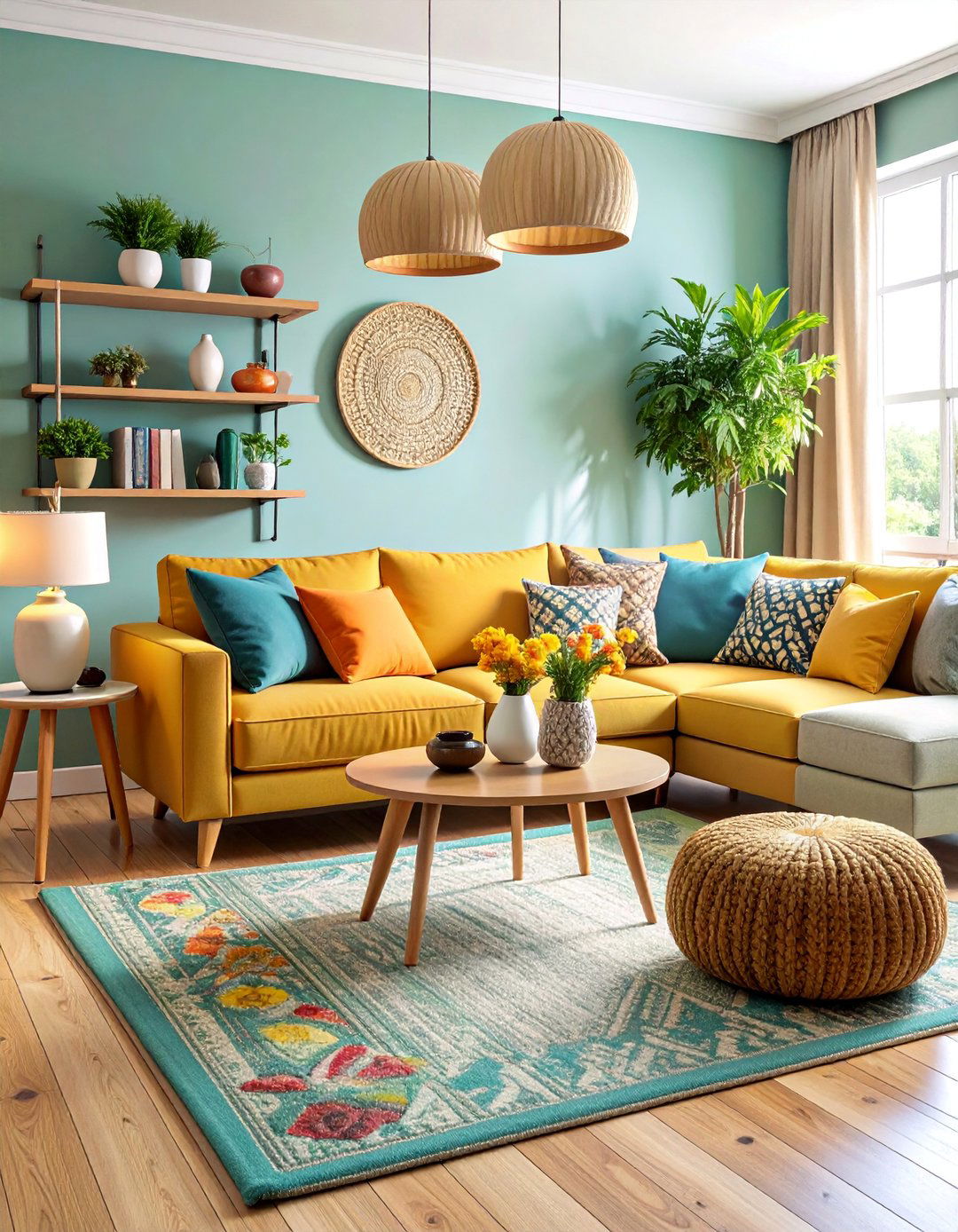 Multifunctional Living Room with Storage Ottoman Coffee Table - 25 Small Living Room Ideas