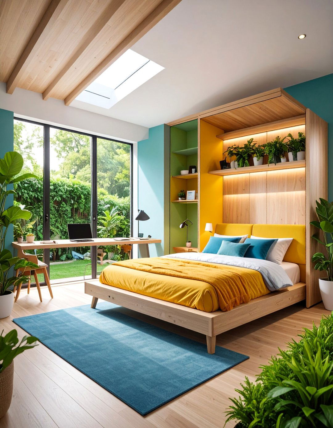 Murphy Bed Guest Office - 25 Garden Office Ideas