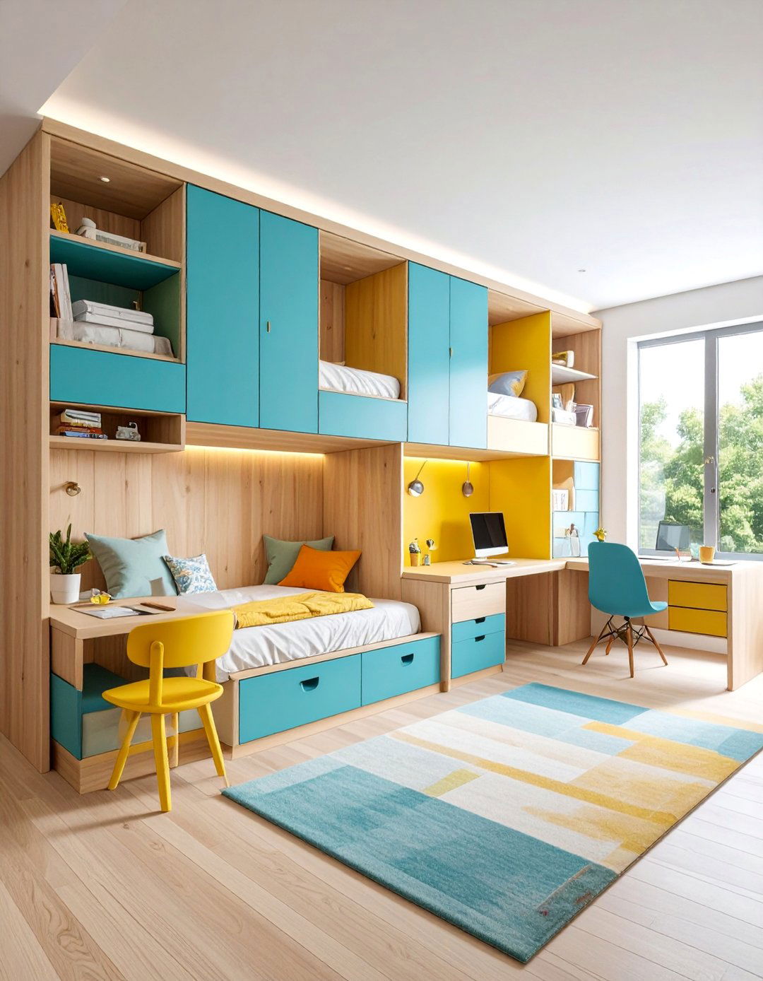 Murphy Bed Office Combo - 25 Small Home Office Ideas