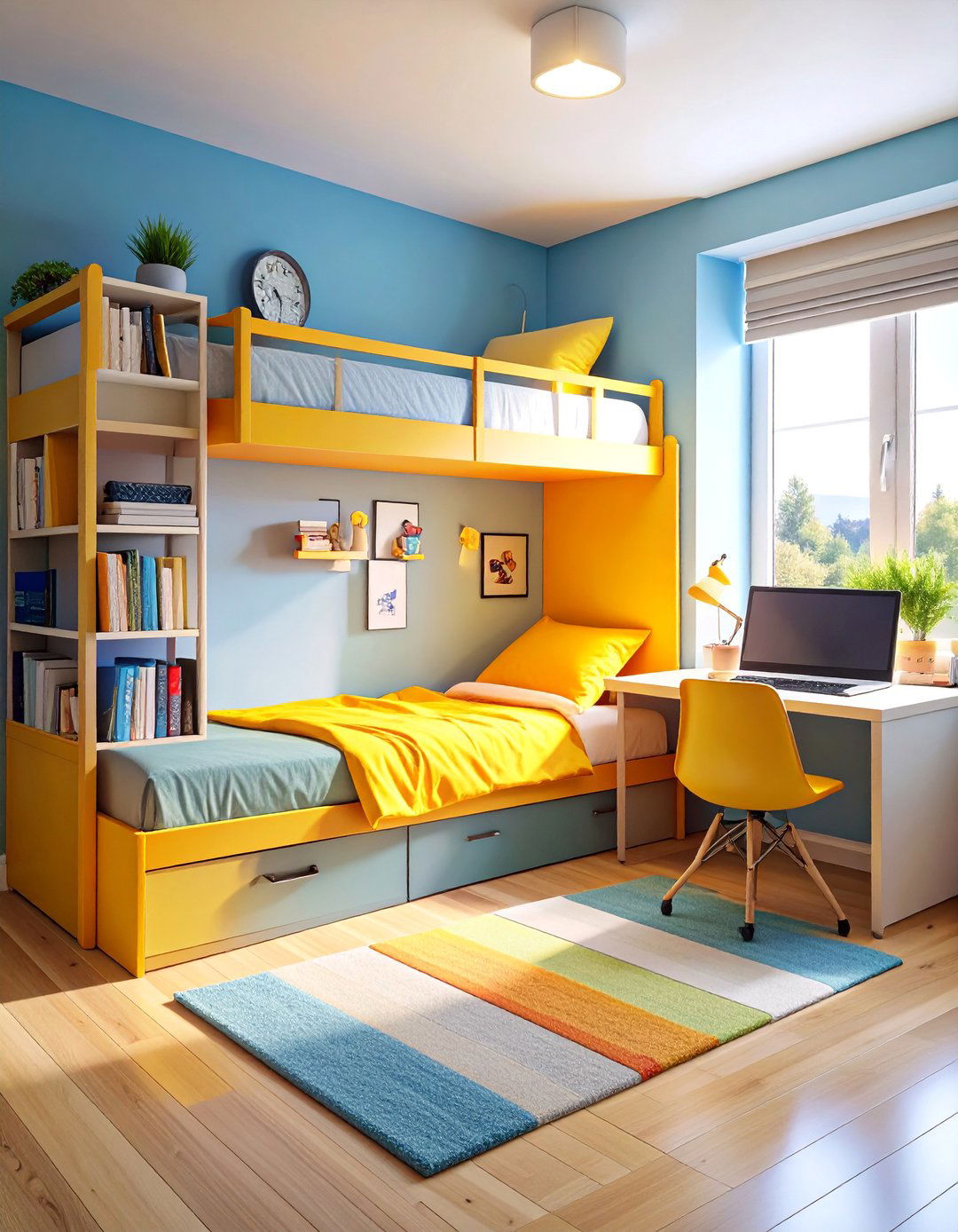 Murphy Bed with Fold Out Study Desk - 25 Murphy Bed Ideas