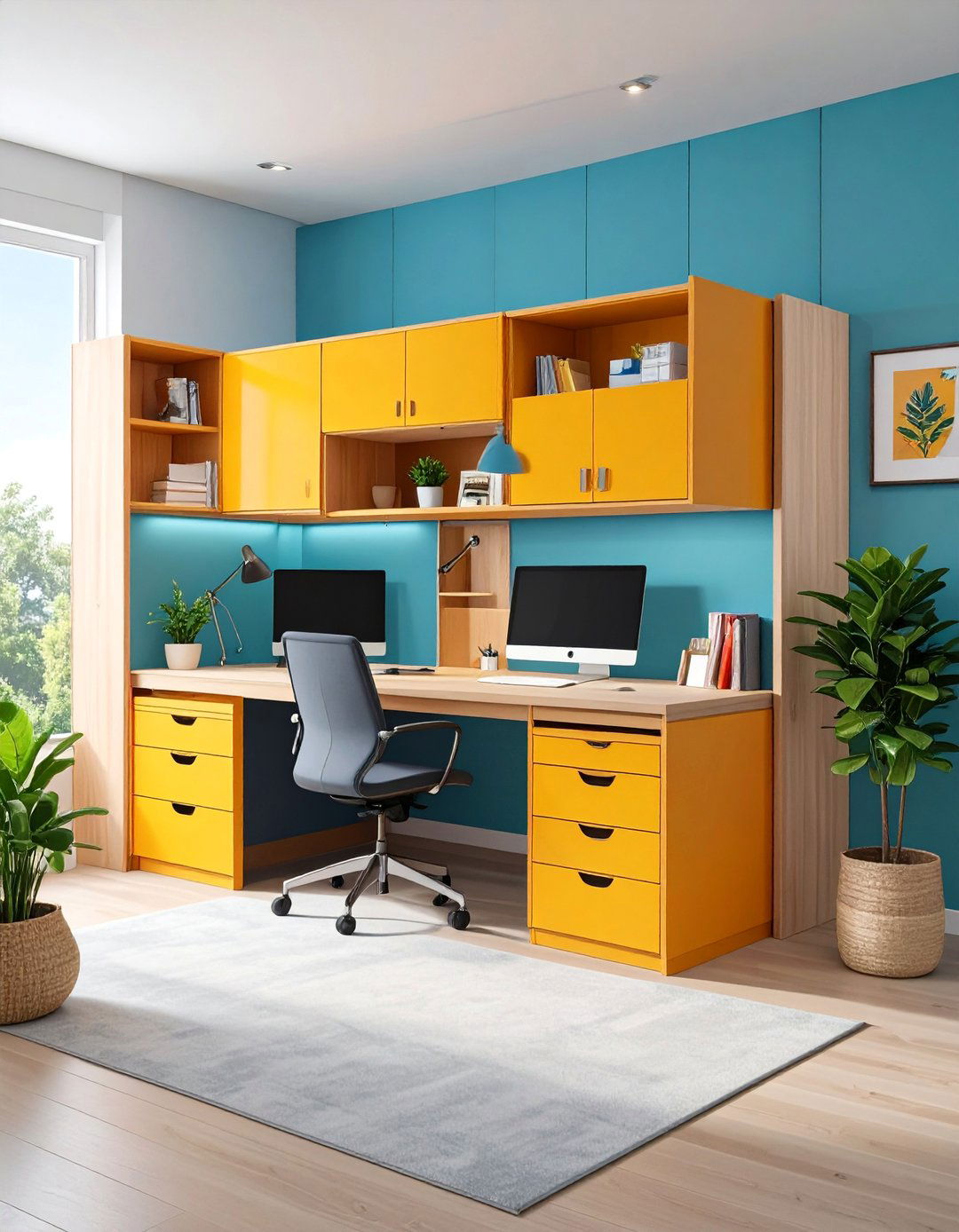 Murphy Bed with Integrated Office Desk - 25 Murphy Bed Ideas