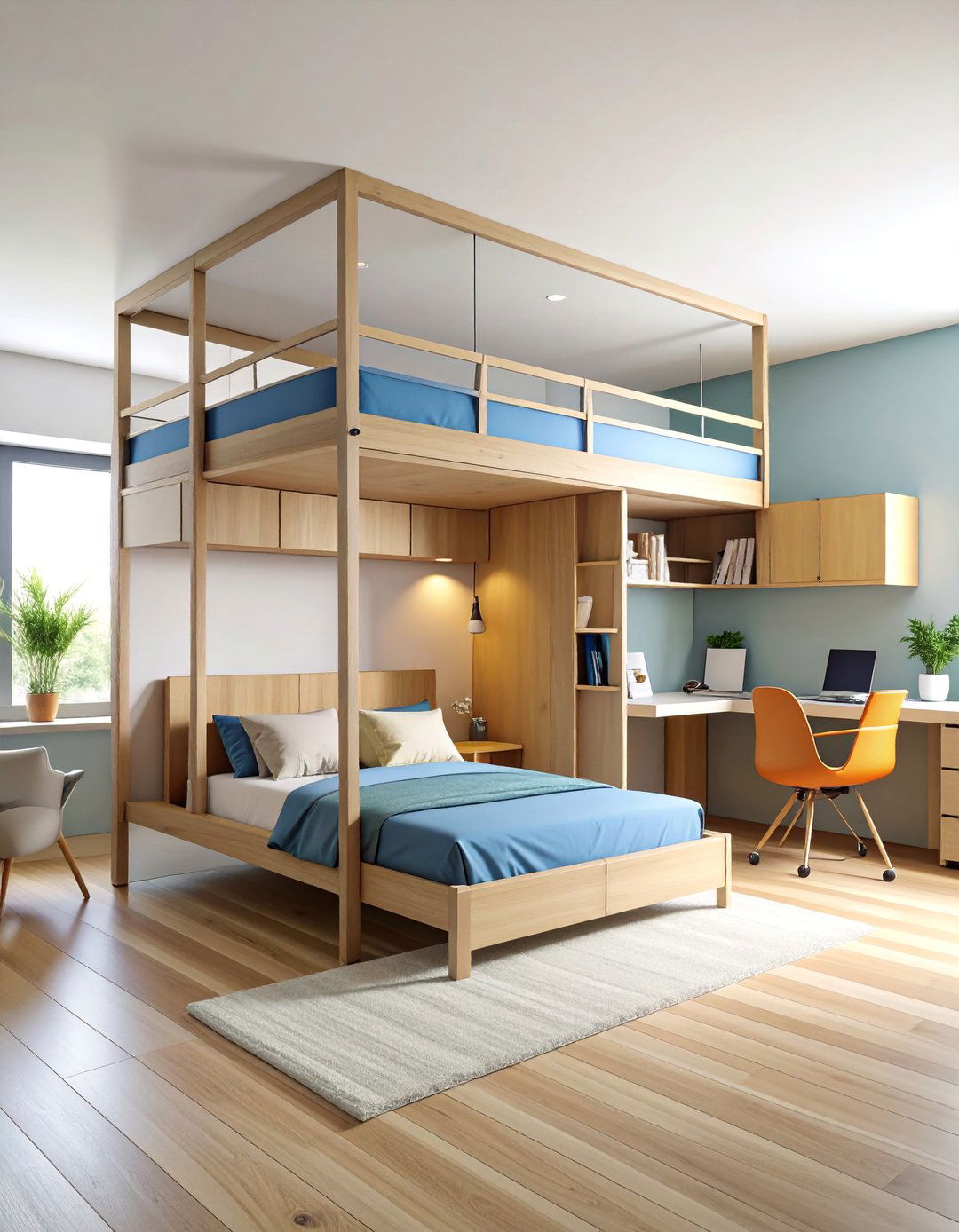 Murphy Bed with Integrated Office Station - 25 Bedroom Office Ideas