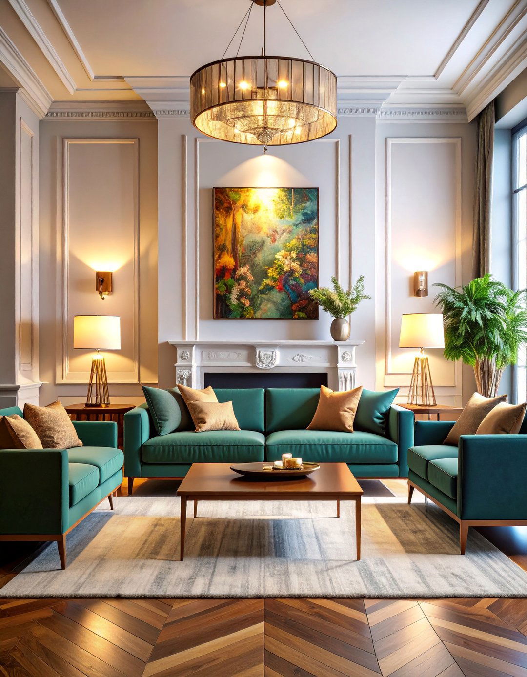 Museum Style Picture Lighting with Precision Illumination - 25 Fireplace Mantel Lighting Ideas
