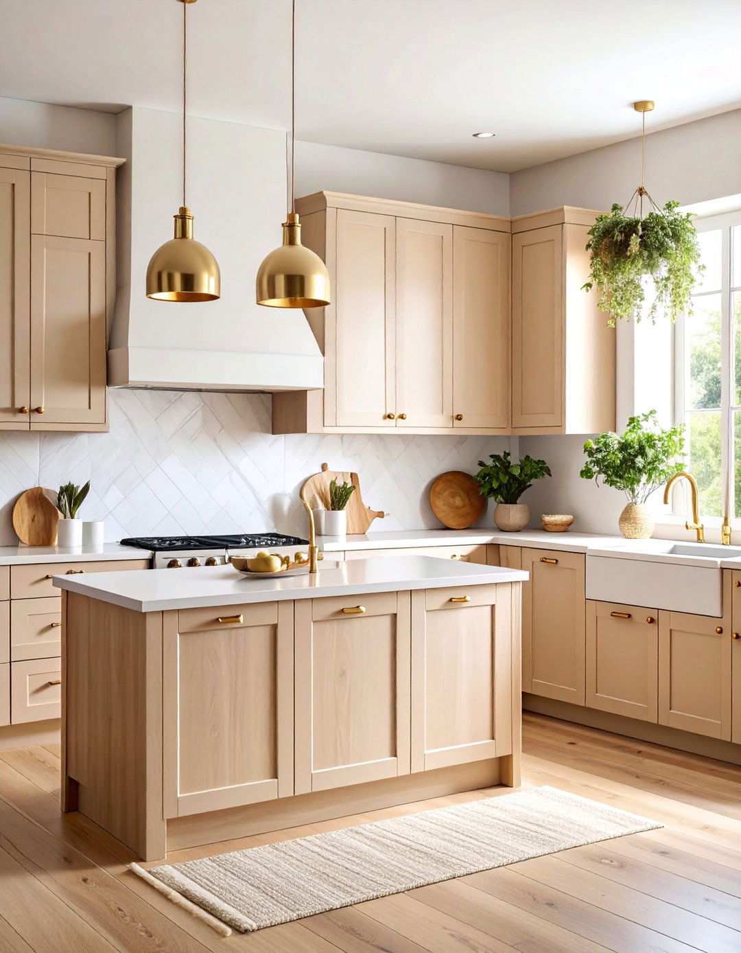 Mushroom Beige Minimalist Kitchen - 25 Kitchen Color Ideas