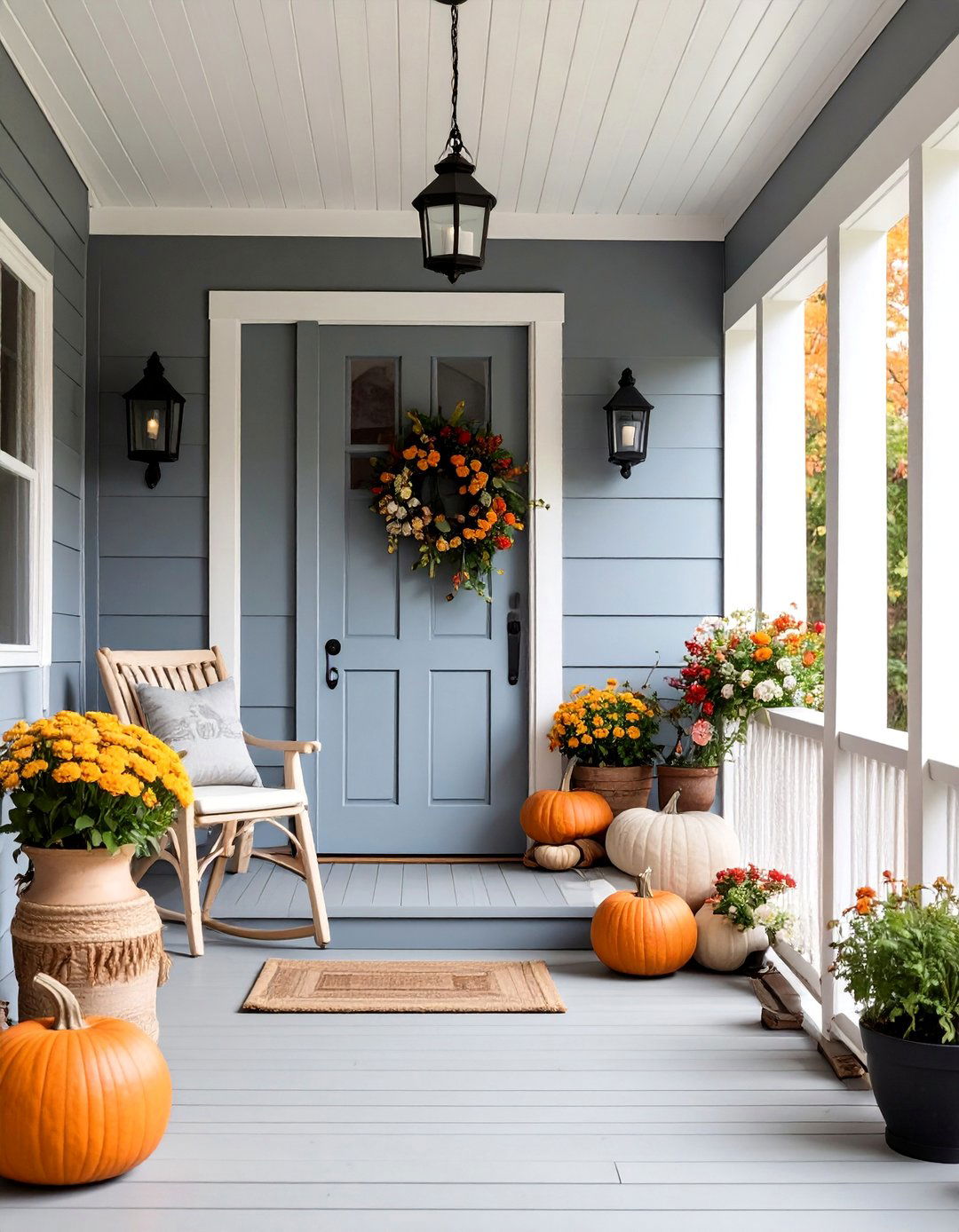 Mushroom Gray Porch with Earthy Sophistication - 25 Porch Paint Colors