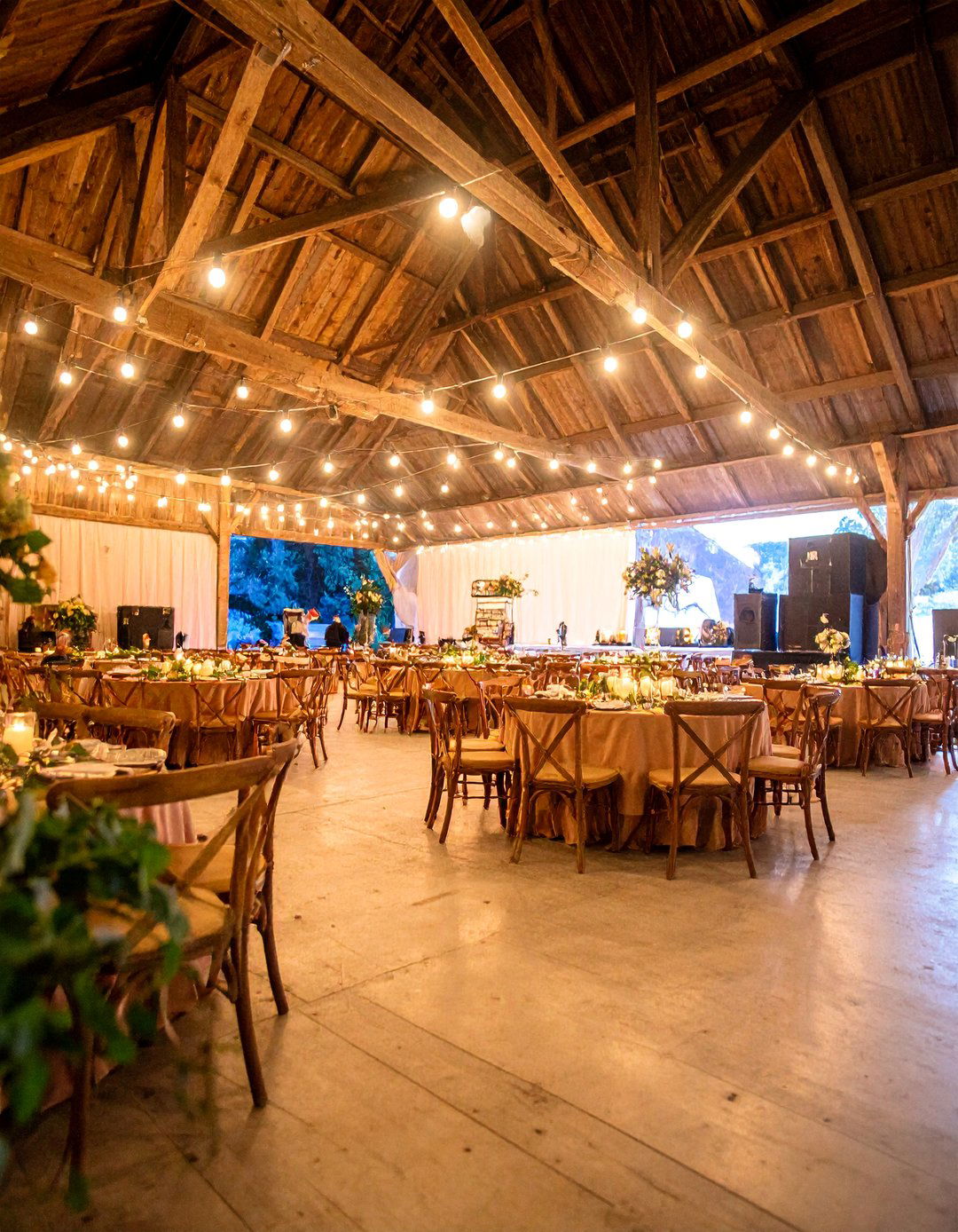Music Festival Barn Wedding with Stage and Concert Lighting - 25 Barn Wedding Ideas