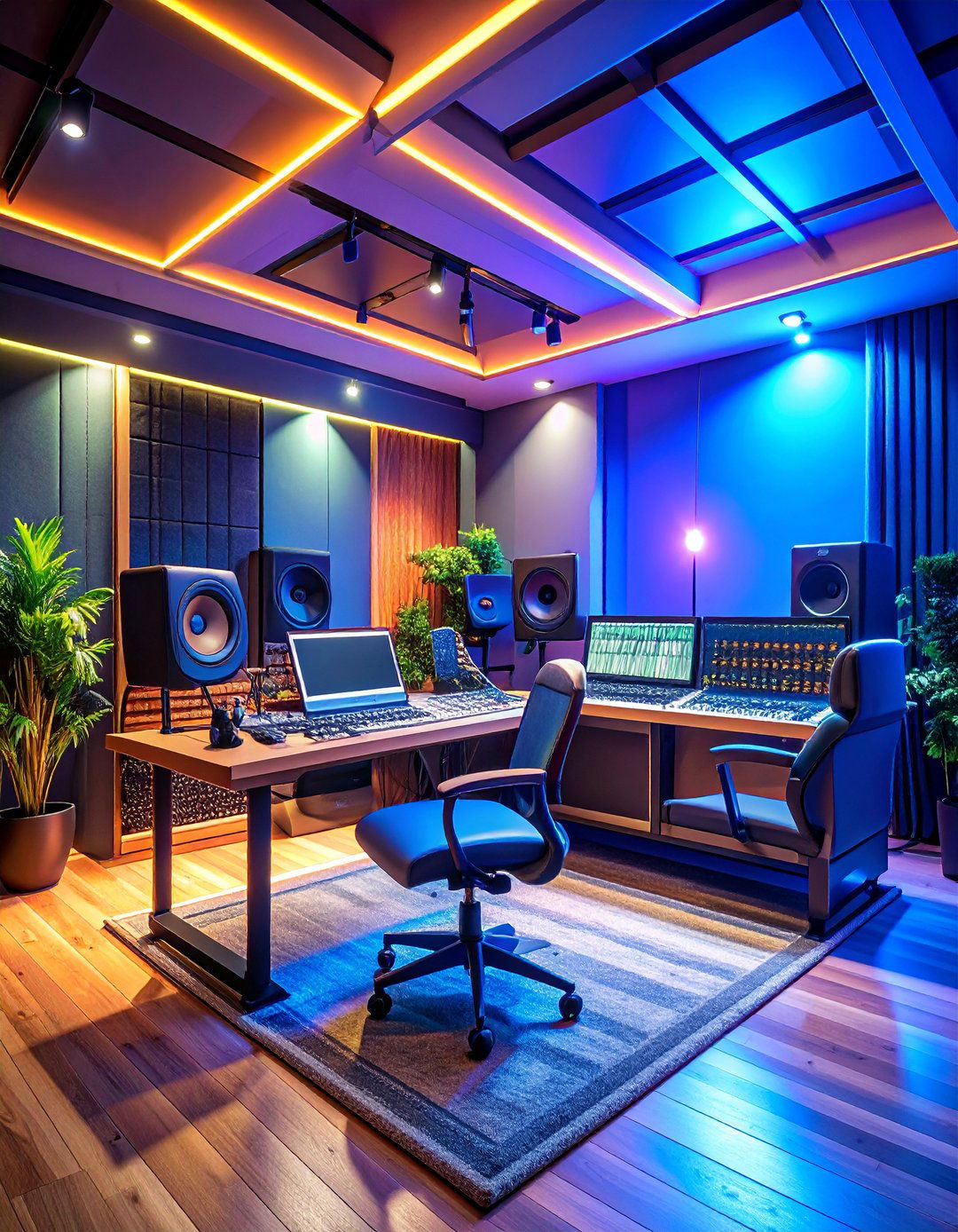 Music Recording Studio Lounge - 25 Luxury Man Cave Ideas