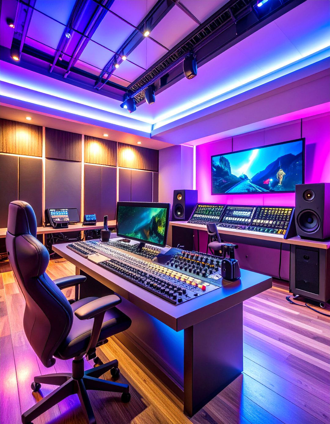 Music Studio Gaming Lounge - 25 Luxury Game Room Ideas