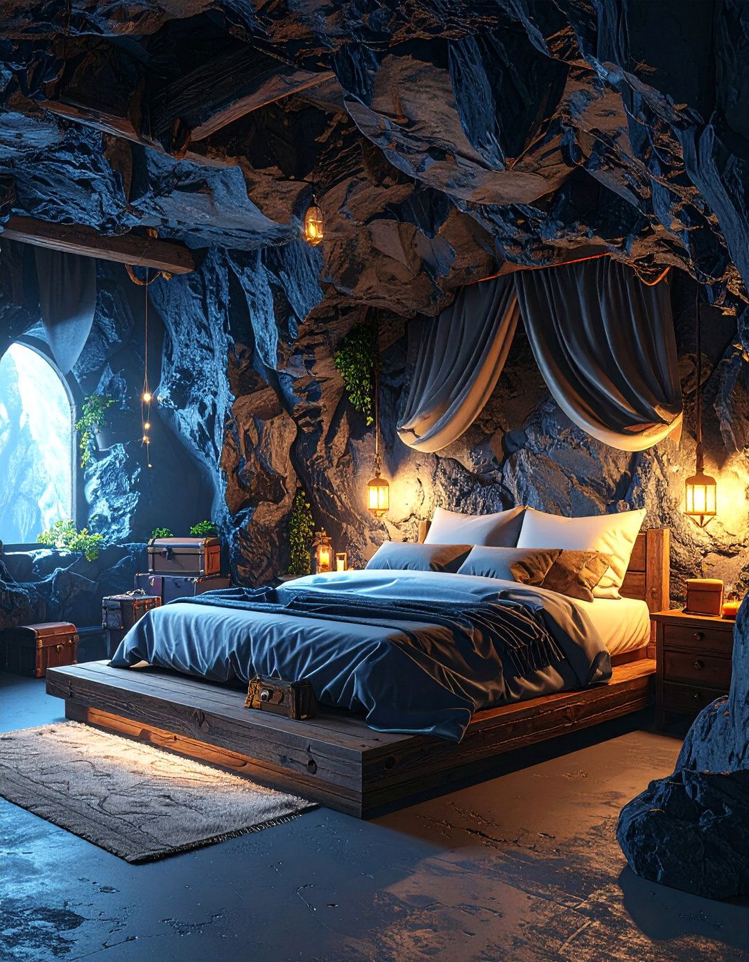 Mysterious Pirate Cave Hideout - 25 Pirate-themed Bedroom Ideas