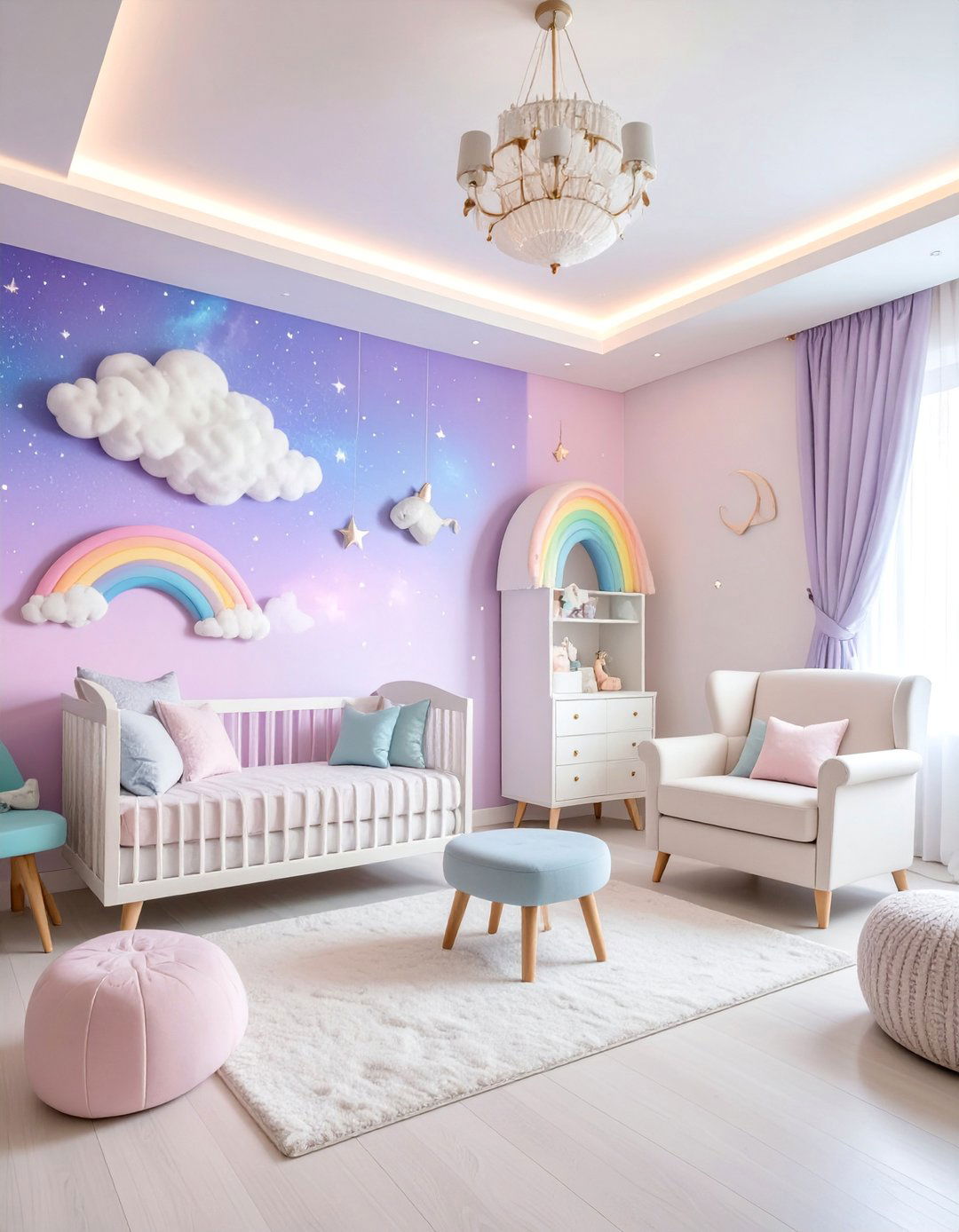 Mystical Galaxy Unicorn Space Theme - 25 Space-themed Nursery Ideas