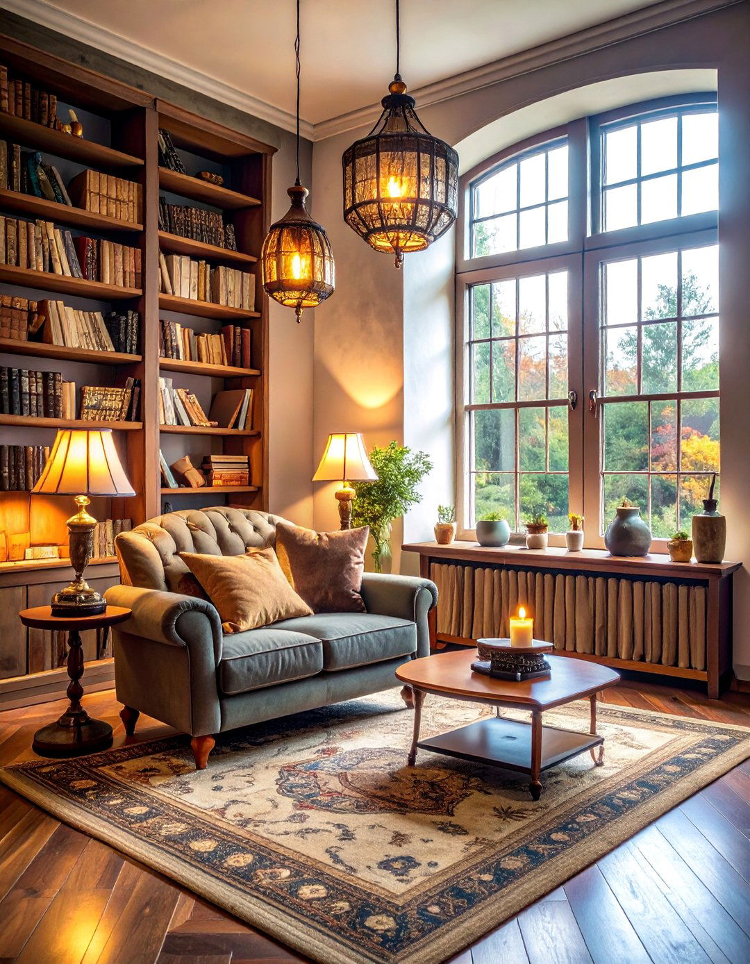 Mystical Reading Nook Living Room - 25 Witchy Living Room Ideas