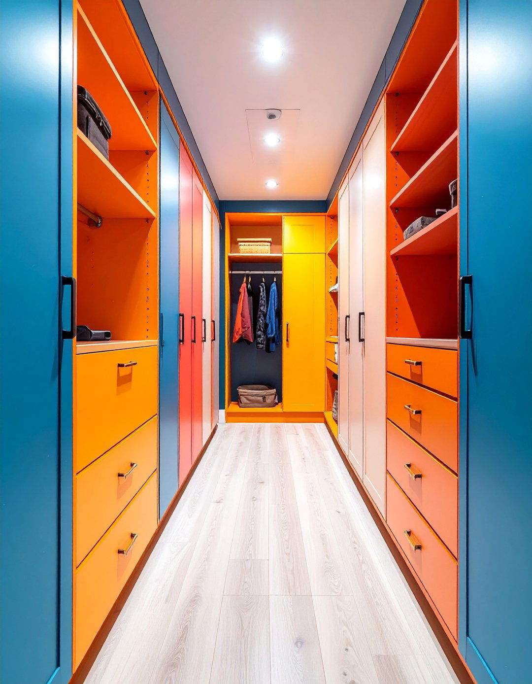 Narrow Galley Pantry with Pull Out Systems - 25 Larder Cupboard and Pantry Ideas for Your Kitchen