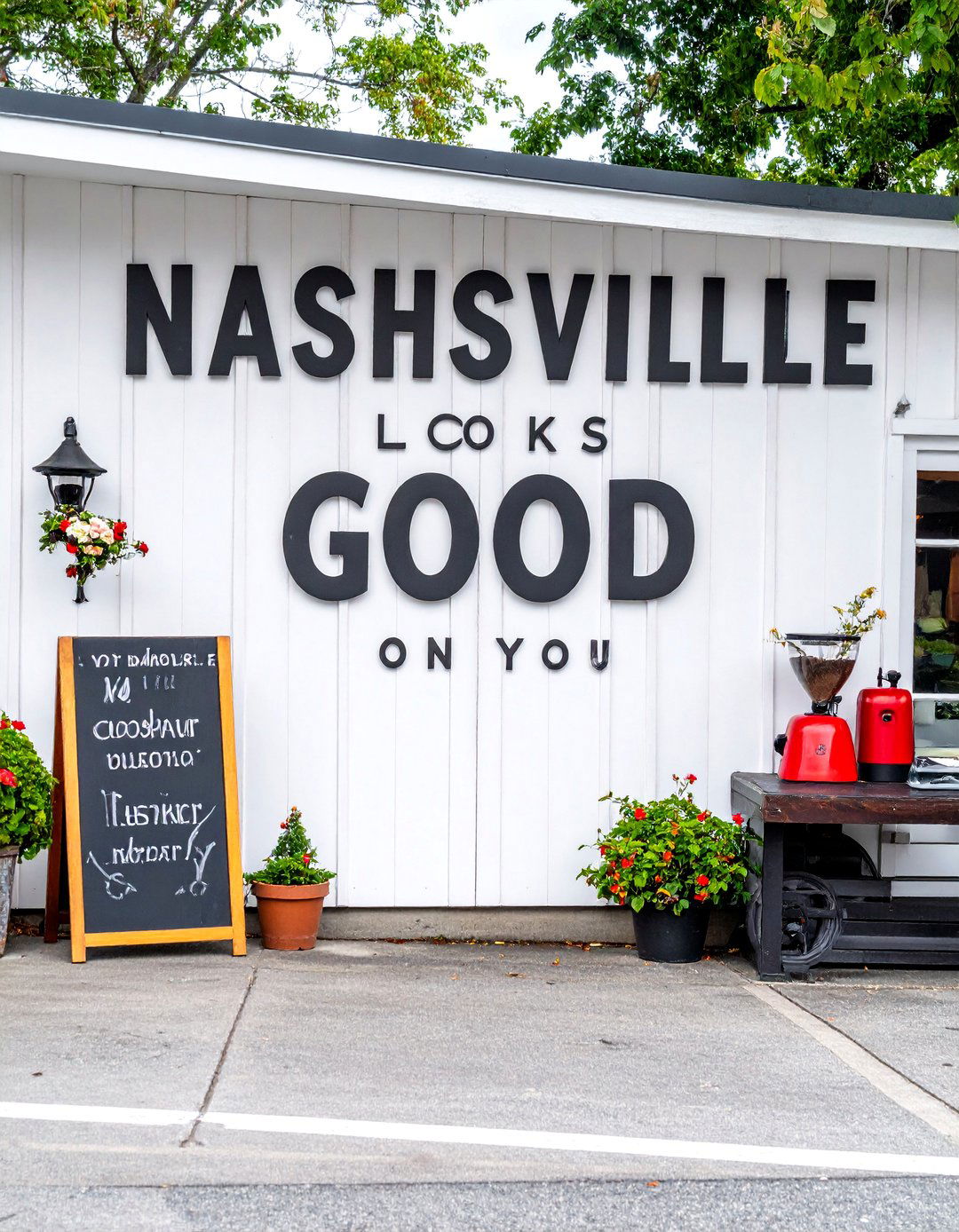 Nashville Looks Good on You Typography Mural - 25 Nashville Murals