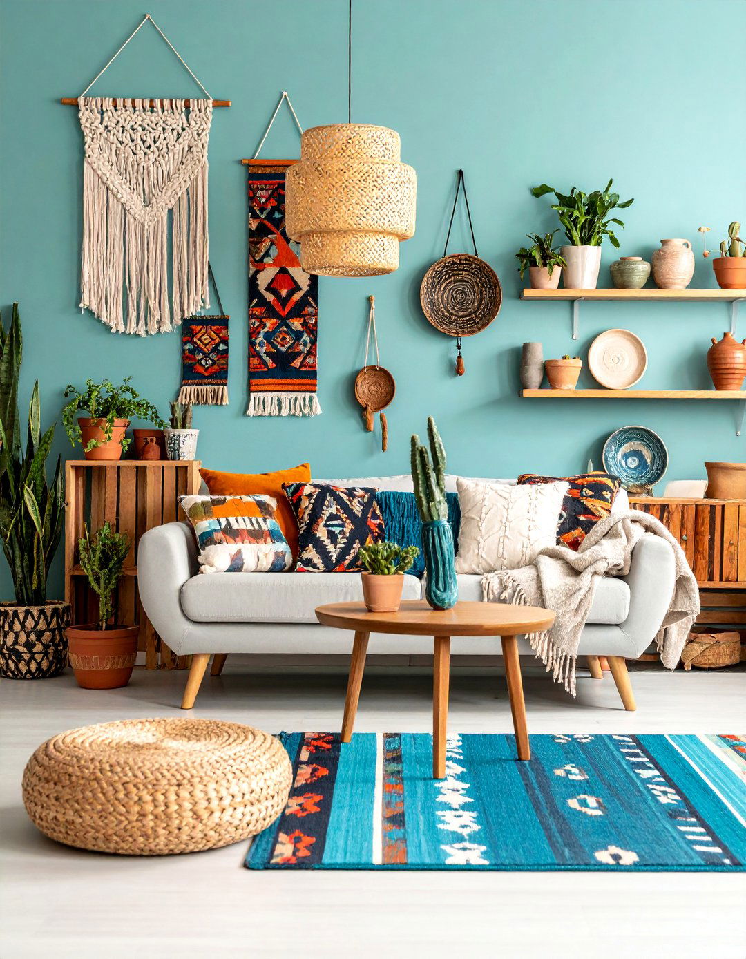 Native American Textile Gallery Wall - 25 Southwestern Decor Ideas