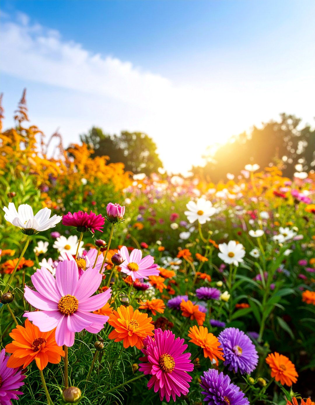 Native Fall Wildflower Meadow Garden - 25 Fall Garden Ideas