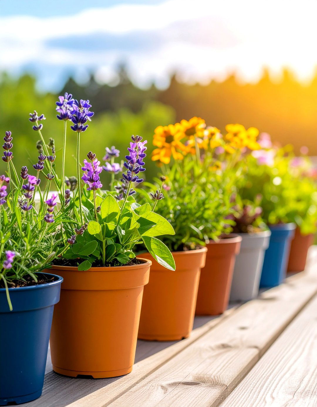 Native Plant Ecosystem Container Garden - 25 Deck Decorating Ideas With Plants