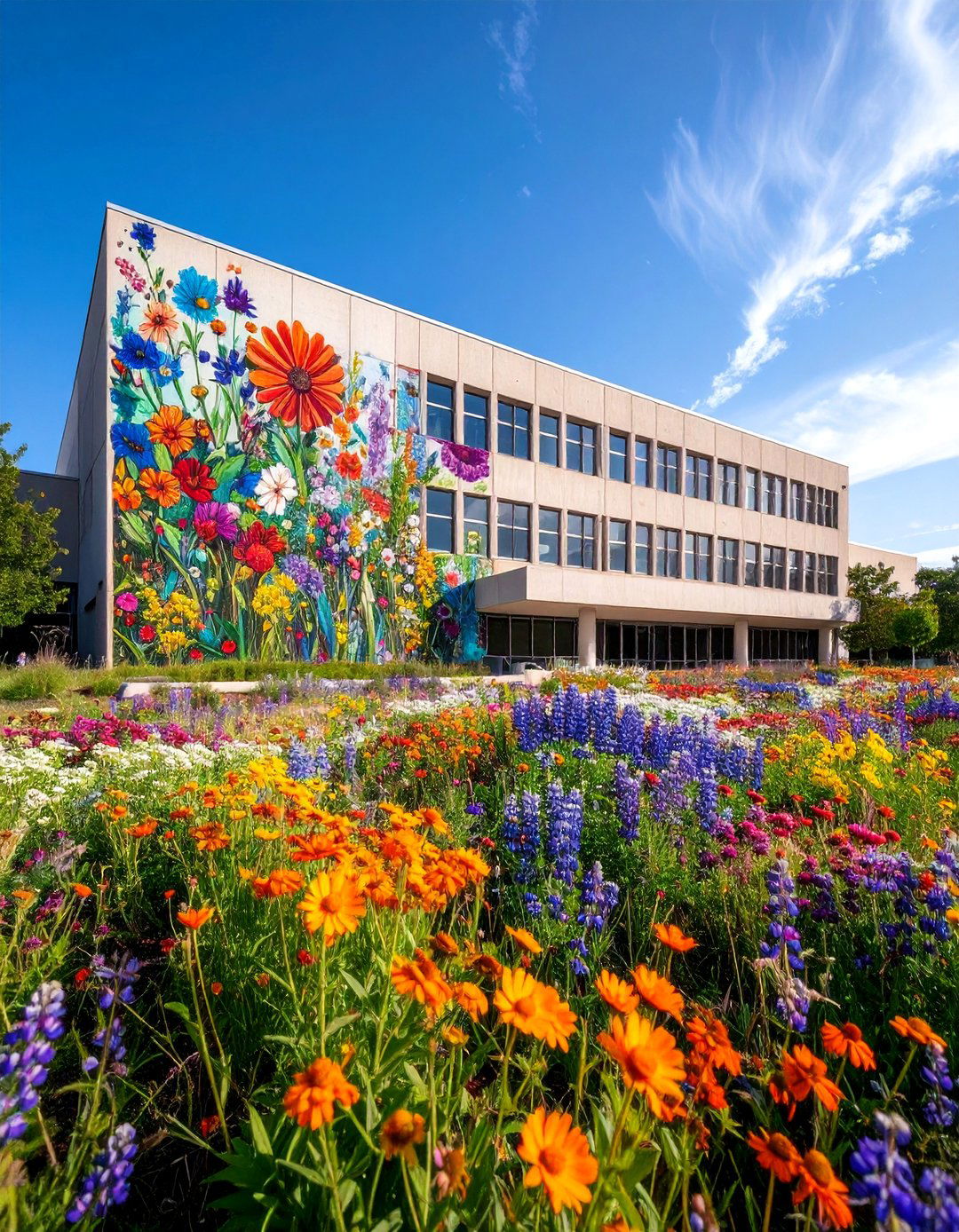Native Wildflower Heritage - 25 Flower Murals on Buildings