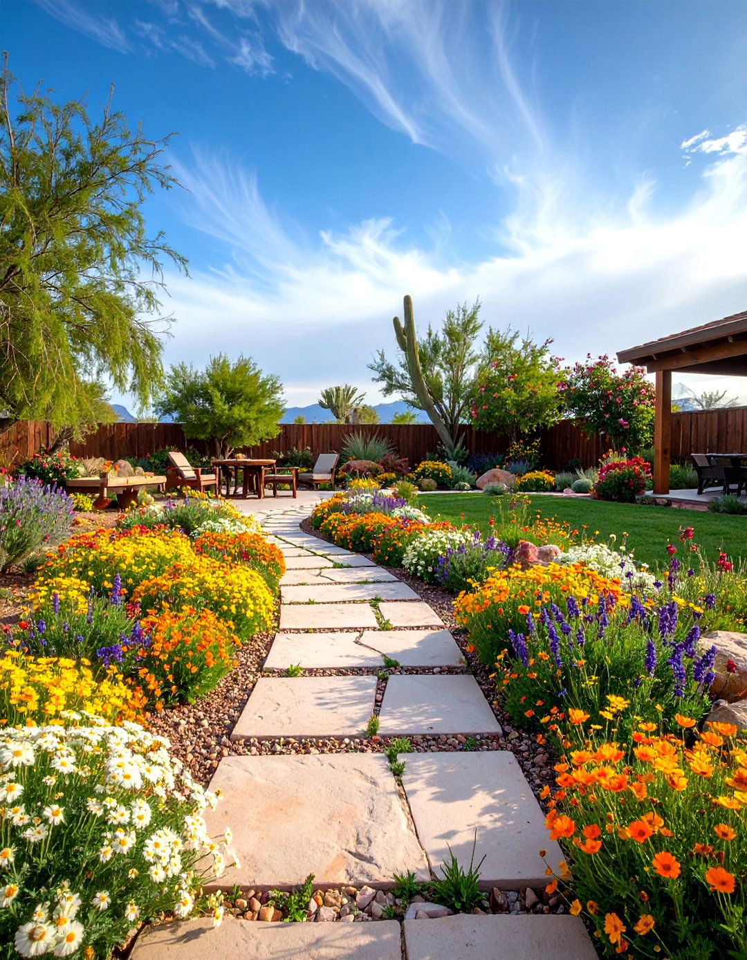 Native Wildflower Meadow - 25 Arizona Backyard Ideas