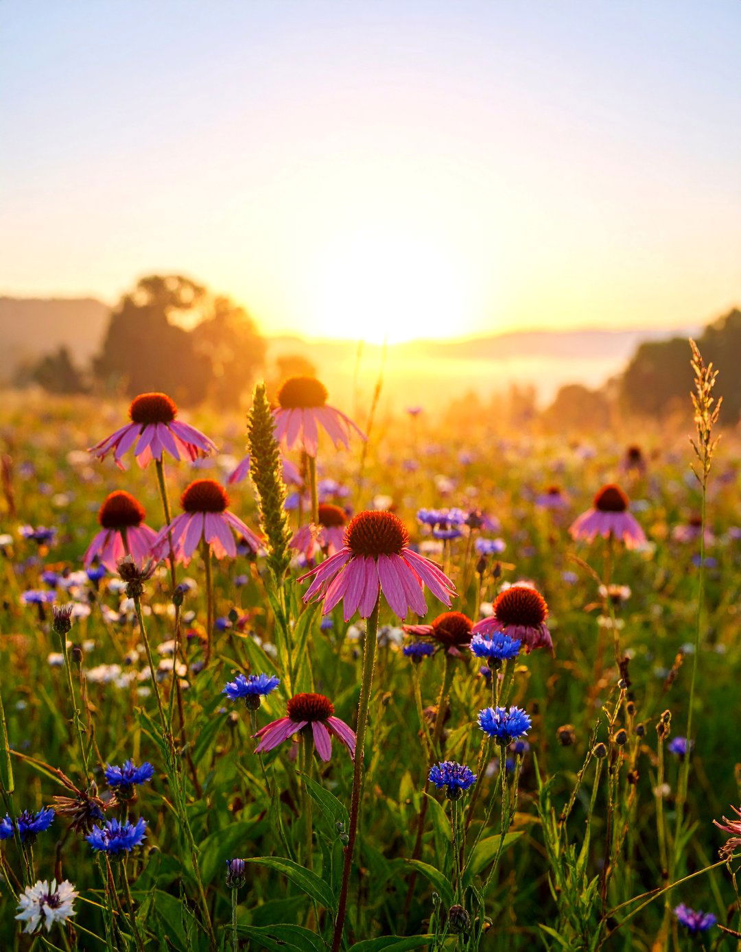 Native Wildflower Perennial Meadow - 25 Perennial Flower Bed Ideas