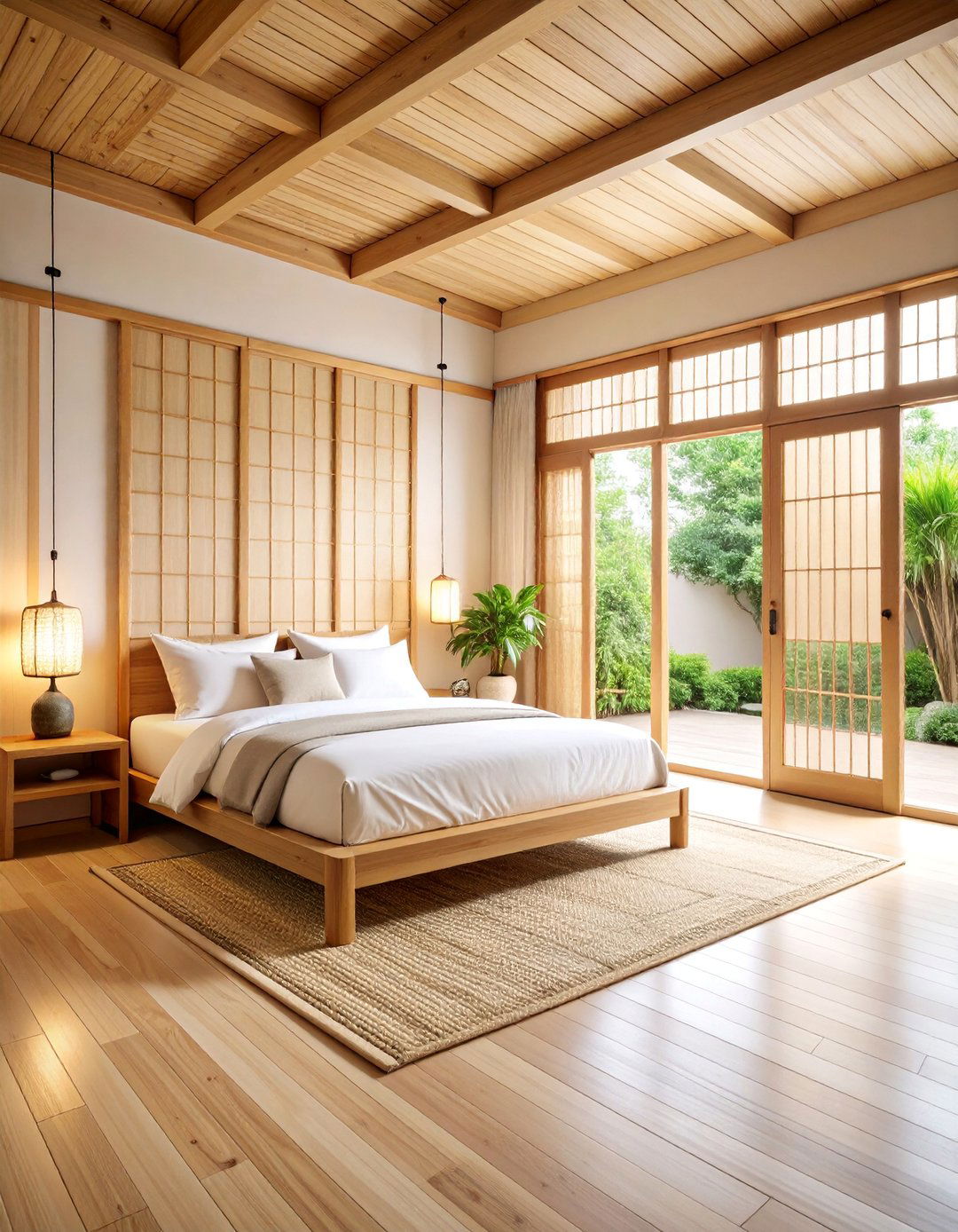 Natural Bamboo Sliding Panels - 25 Sliding Door Curtain Ideas