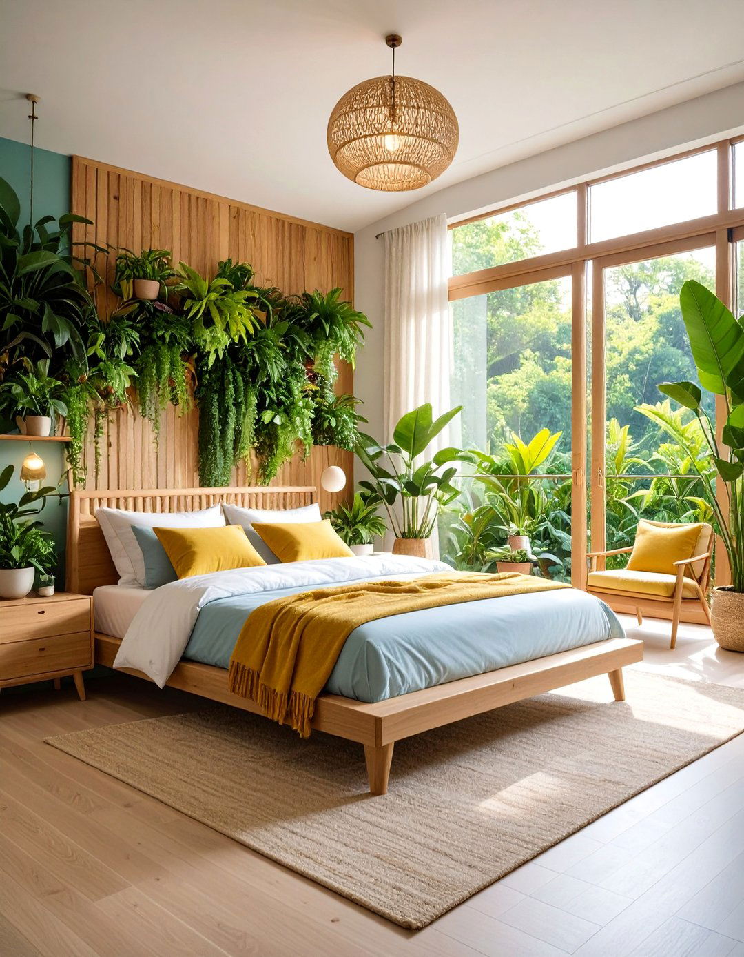 Natural Biophilic Oasis - 25 Bedroom Design Ideas