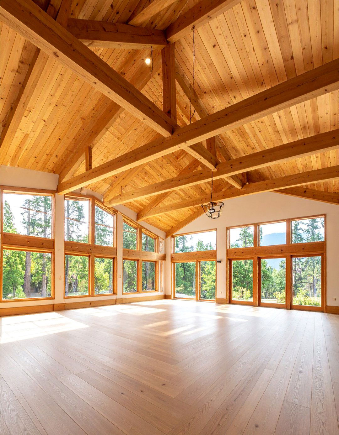 Natural Cedar Tongue and Groove Cathedral Ceiling - 25 Wood Plank Ceiling Ideas