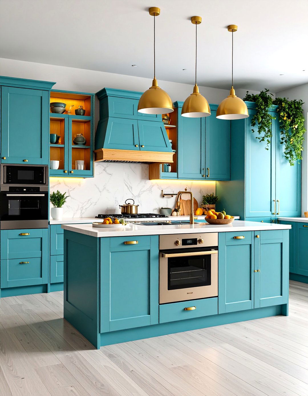 Natural Cherry Kitchen Cabinets with Pantry Integration - 25 Natural Cherry Kitchen Cabinets
