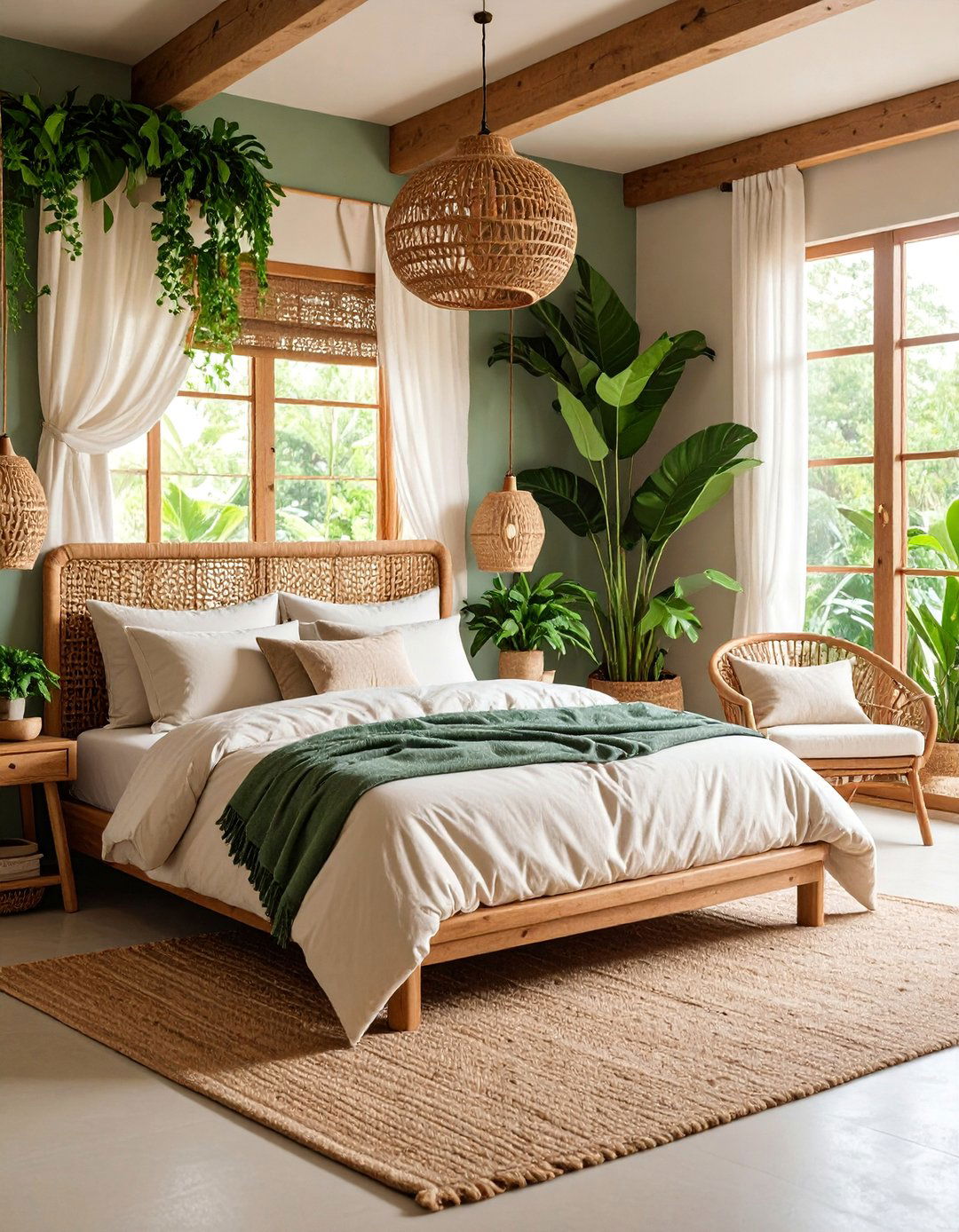 Natural Earth Elements Bedroom - 25 Eclectic Bedroom Ideas