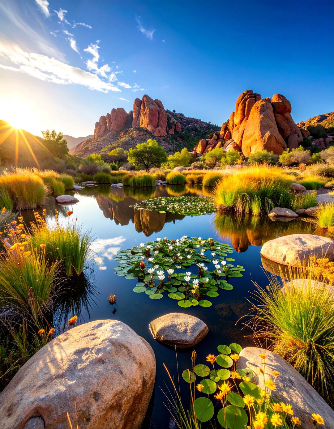 Natural Earthen Duck Pond with Native Plant Border - 25 Duck Pond Ideas