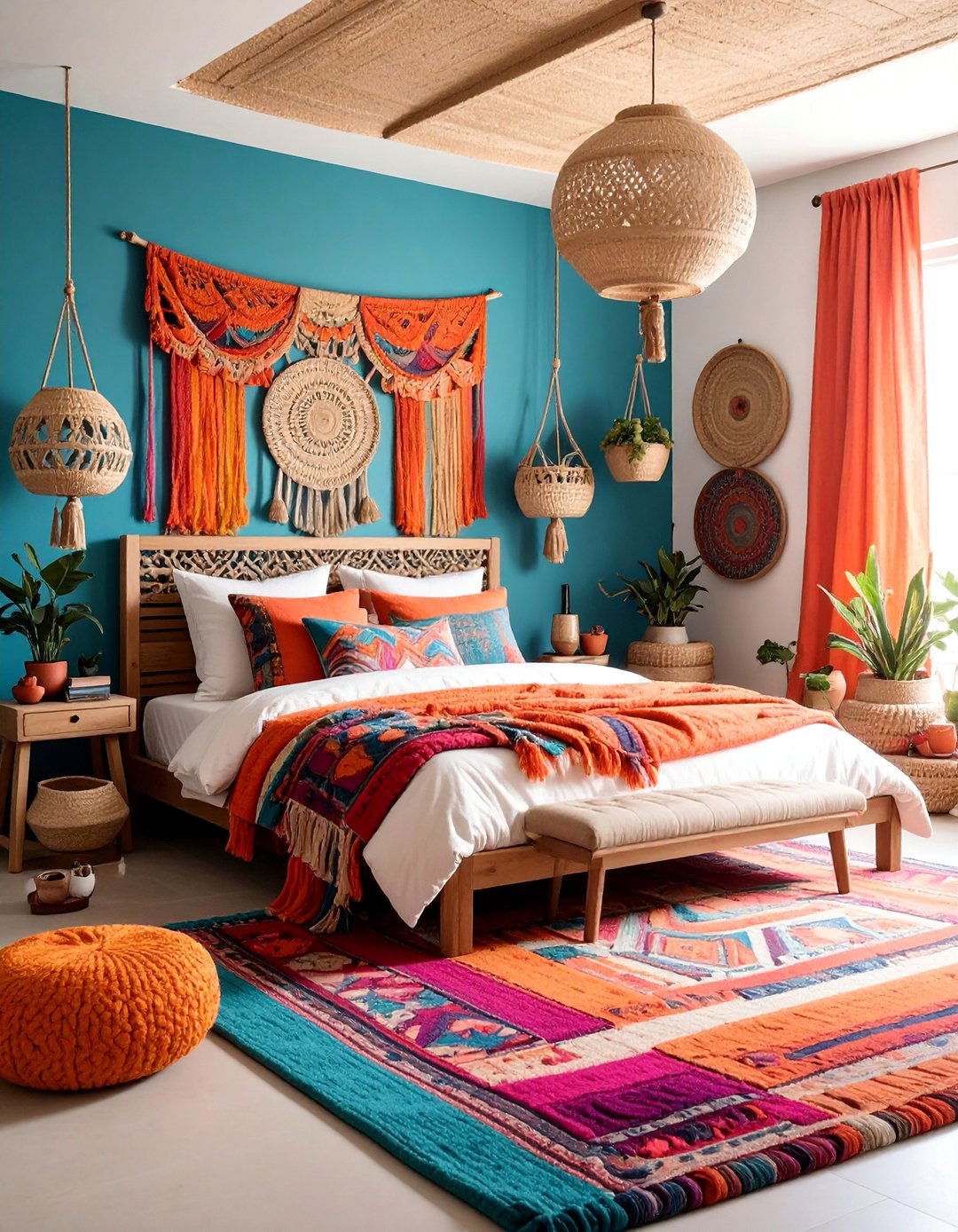 Natural Fiber Art Bedroom - 25 earthy bedroom ideas