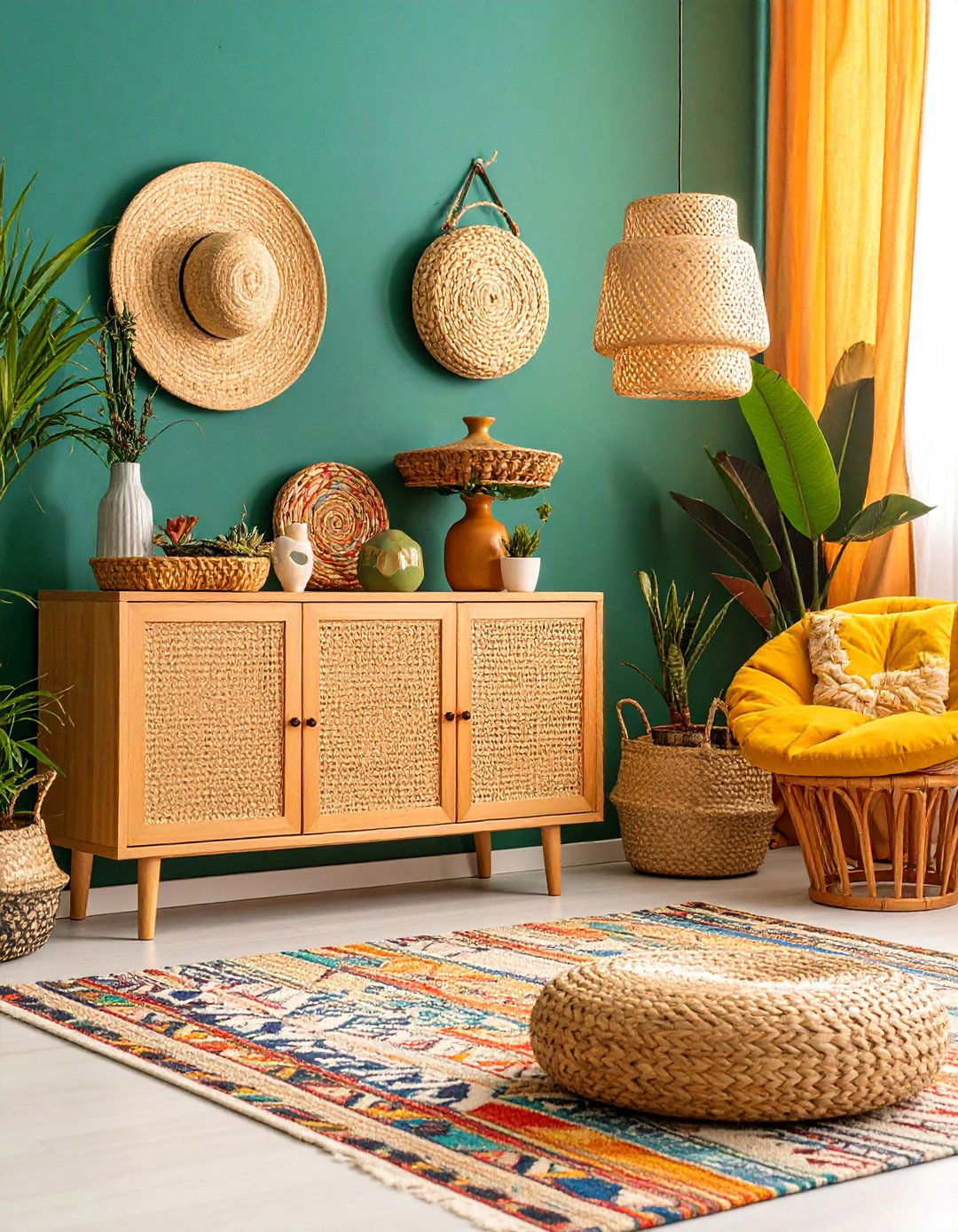 Natural Fiber Entryway with Textural Elements - 25 Modern Entryway Ideas