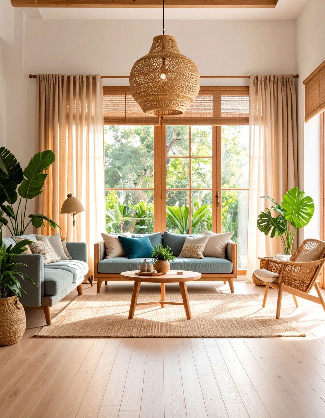 Natural Fiber Window Treatments Living Room - 25 Organic Modern Living Room Design Ideas
