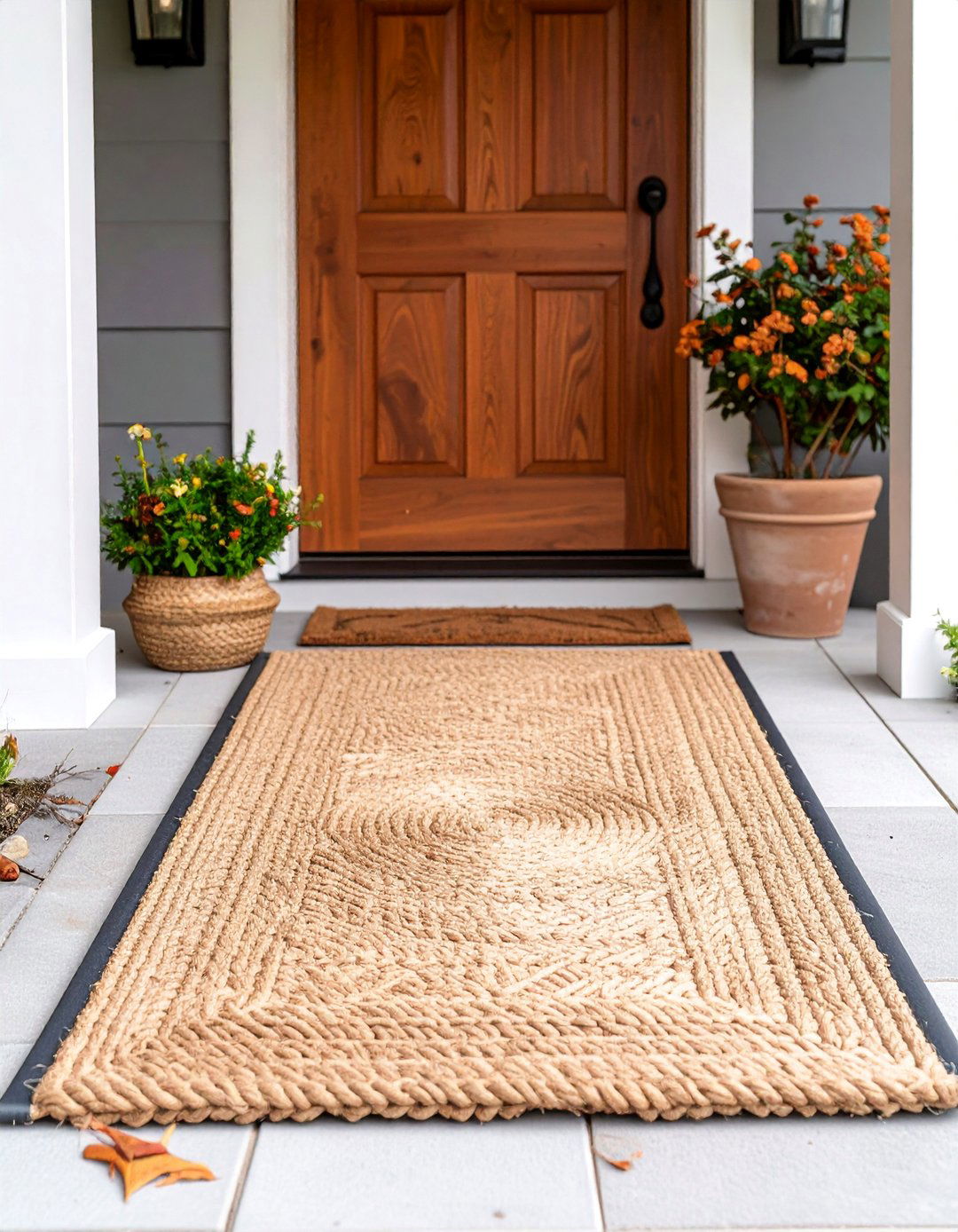 Natural Jute Farmhouse Welcome Mat - 25 Entryway Rug Ideas