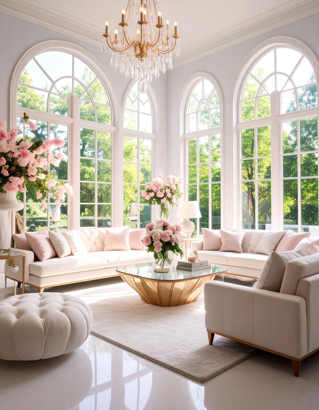 Natural Light Living Room with Crystal Enhancement - 25 Feng Shui Living Room Ideas