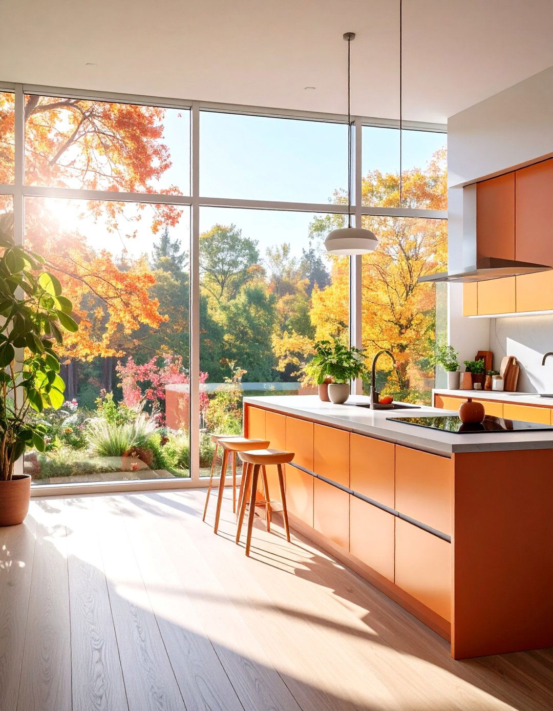 Natural Light Maximized Kitchen - 25 Earthy Kitchen Ideas