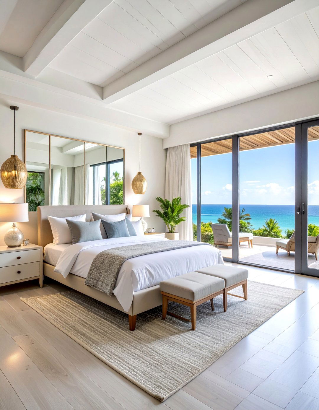 Natural Light Maximizing Bedroom - 25 Boho Beach Bedroom Ideas