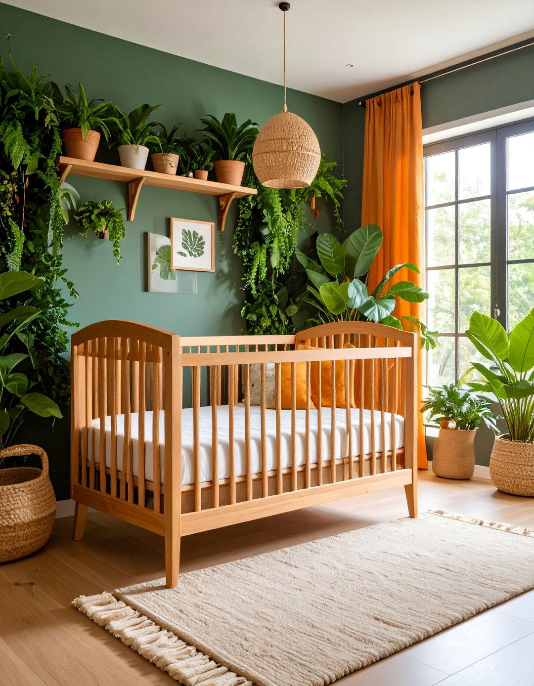 Natural Organic Nursery with Eco Friendly Materials and Living Elements - 25 Neutral Nursery Ideas