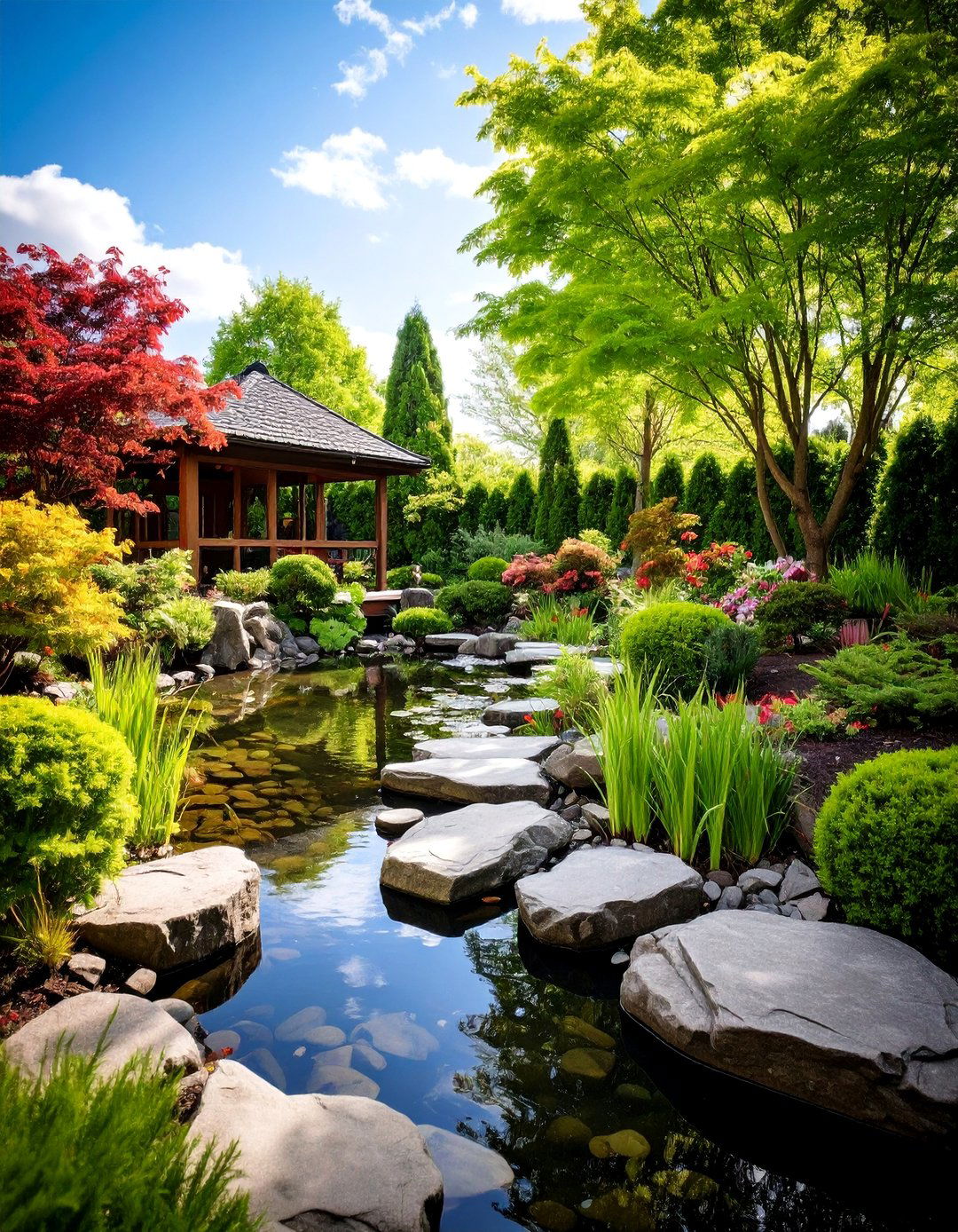 Natural Pond with Wildlife Habitat - 25 Rustic Landscaping Ideas