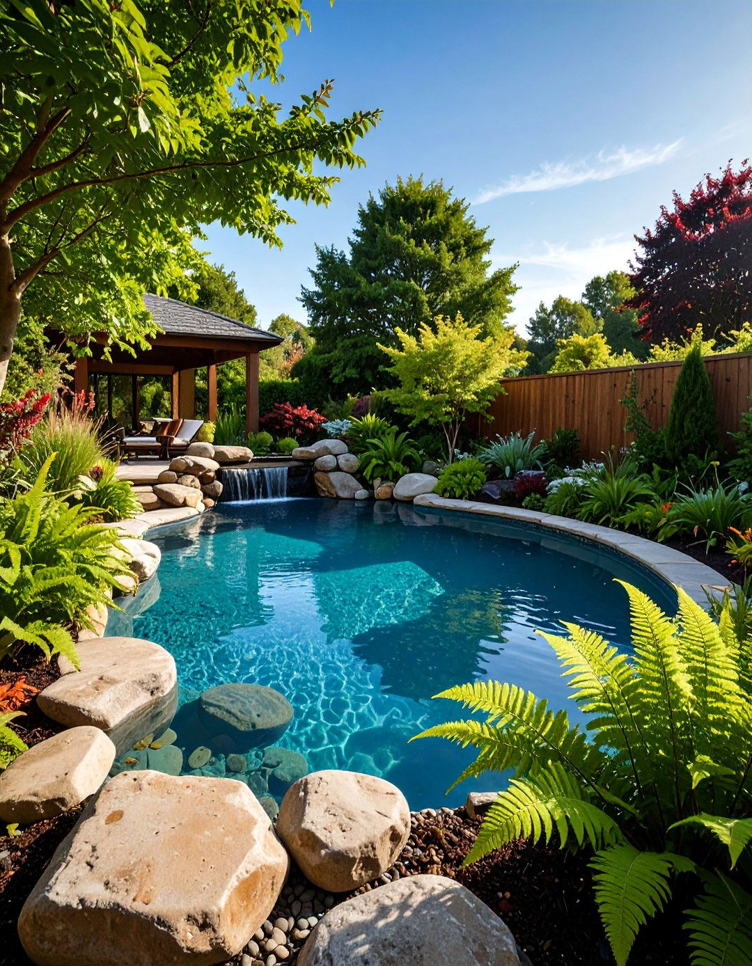 Natural Rock Edged Plunge Pool - 25 Plunge Pool Ideas
