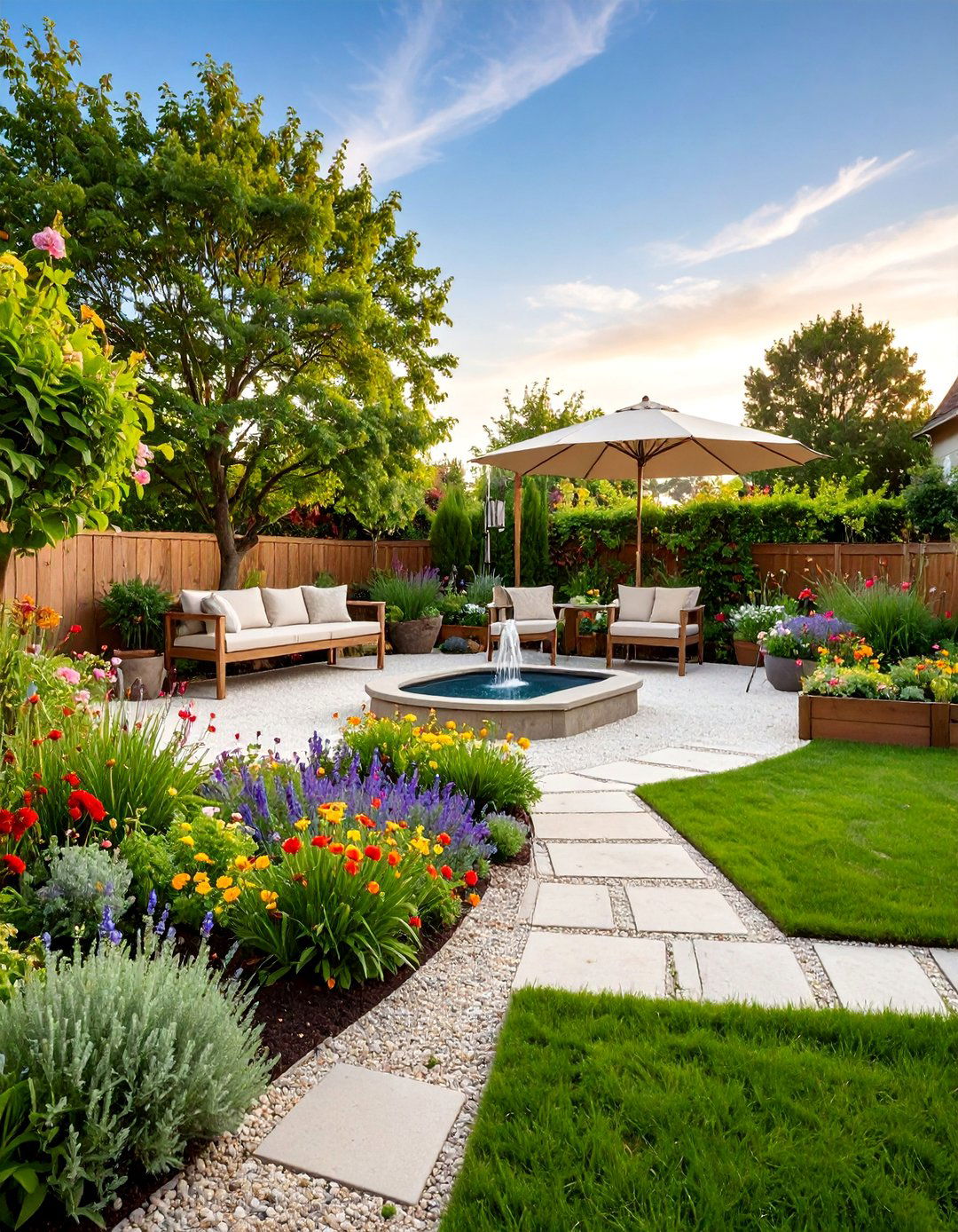 Natural Sensory Garden with Interactive Plant Elements - 25 Backyard Ideas for Kids