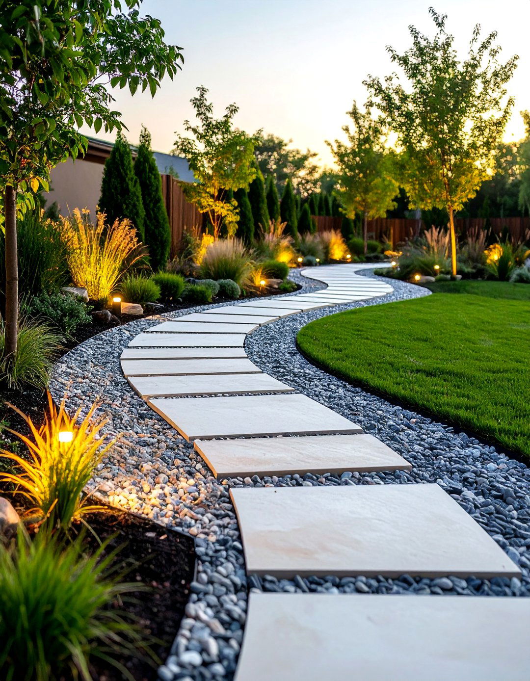 Natural Stone Pathway Design - 25 Curb Appeal Ideas